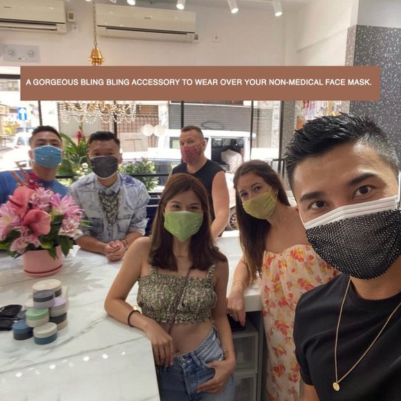 Diamond face mask halloween fancy face masks - Picture 3 of 3